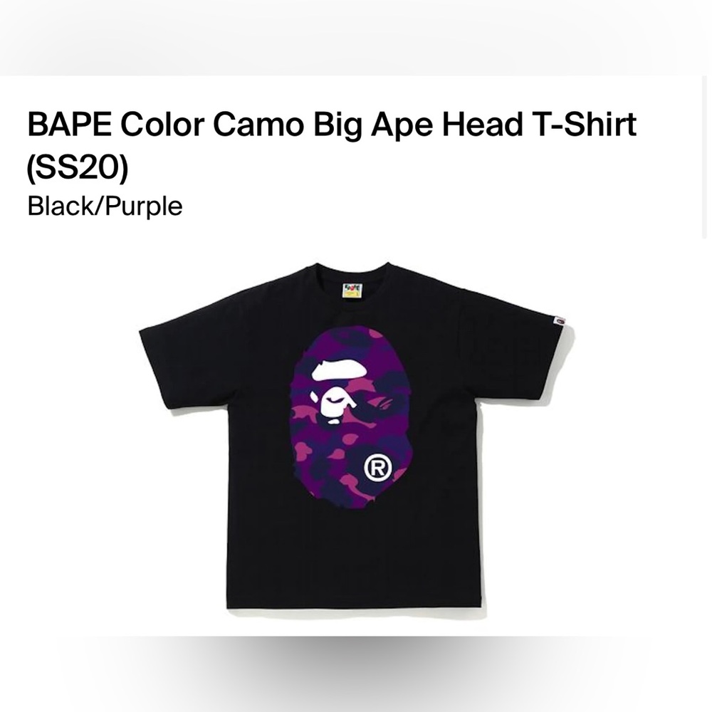 BAPE Color Camo Big Ape Head T-Shirt (SS20)
